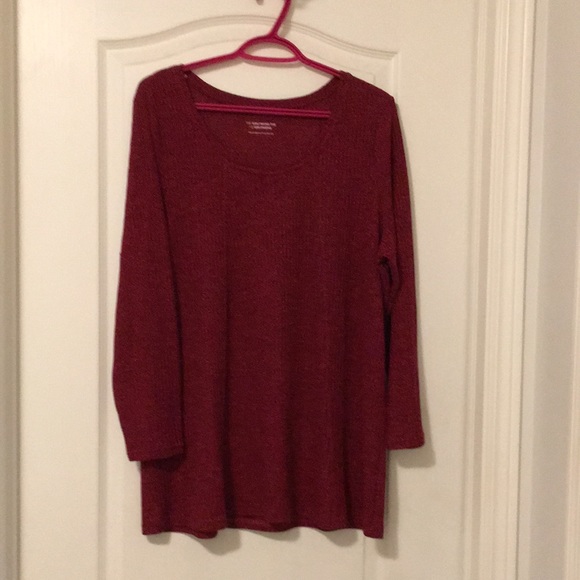 COPY - Red long sleeve swing top - Picture 1 of 4